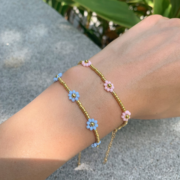 Flower Beaded Bracelet