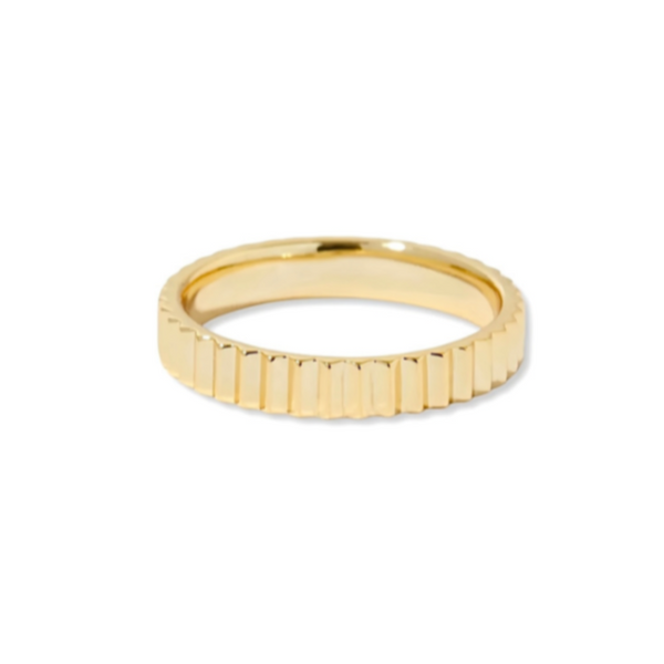 Ribbed Band Ring