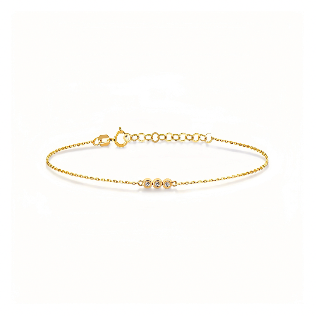 Ann Bracelet, Materials: High Quality Soild 925 Sterling Silver 18k Gold/ White Gold Plating Length: 16.5cm with a 3.5cm extension chain ♥︎Nickel-free and hypoallergenic