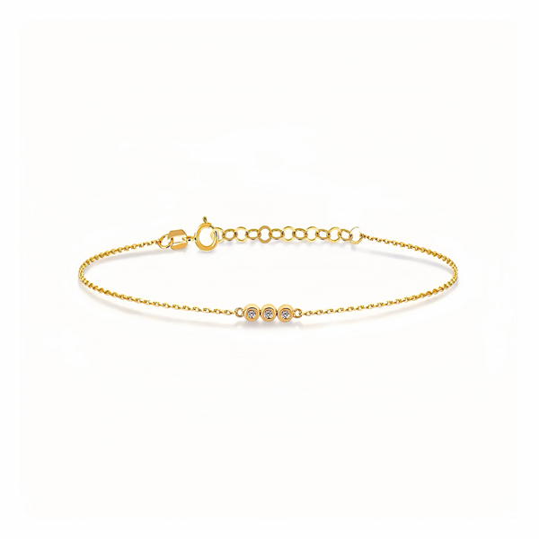 Ann Bracelet, Materials: High Quality Soild 925 Sterling Silver 18k Gold/ White Gold Plating Length: 16.5cm with a 3.5cm extension chain ♥︎Nickel-free and hypoallergenic