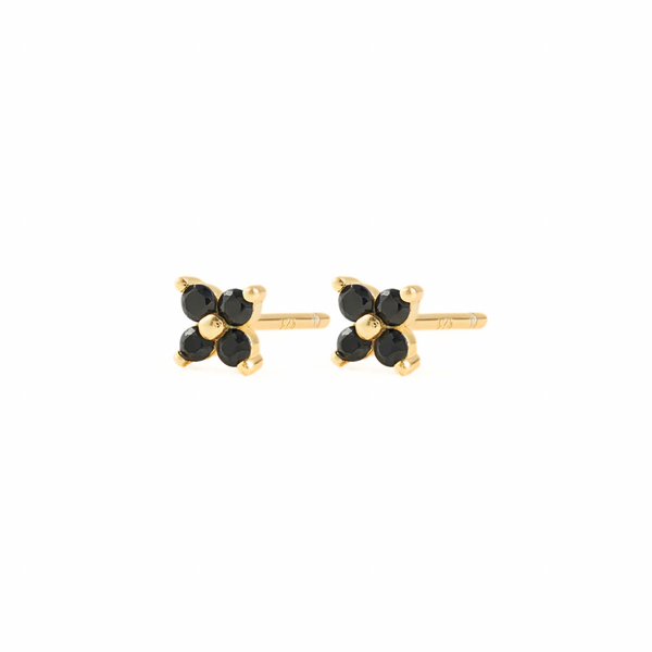 Black Daisy Studs