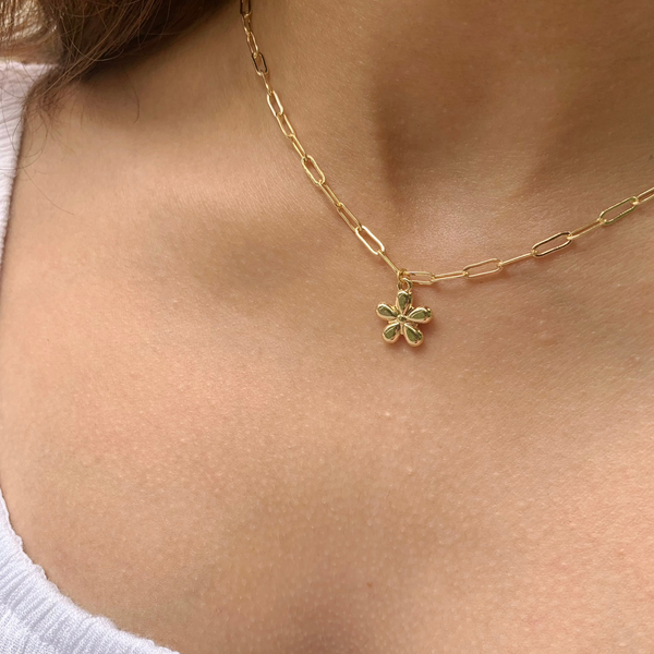 Daisy Paperclip Necklaces