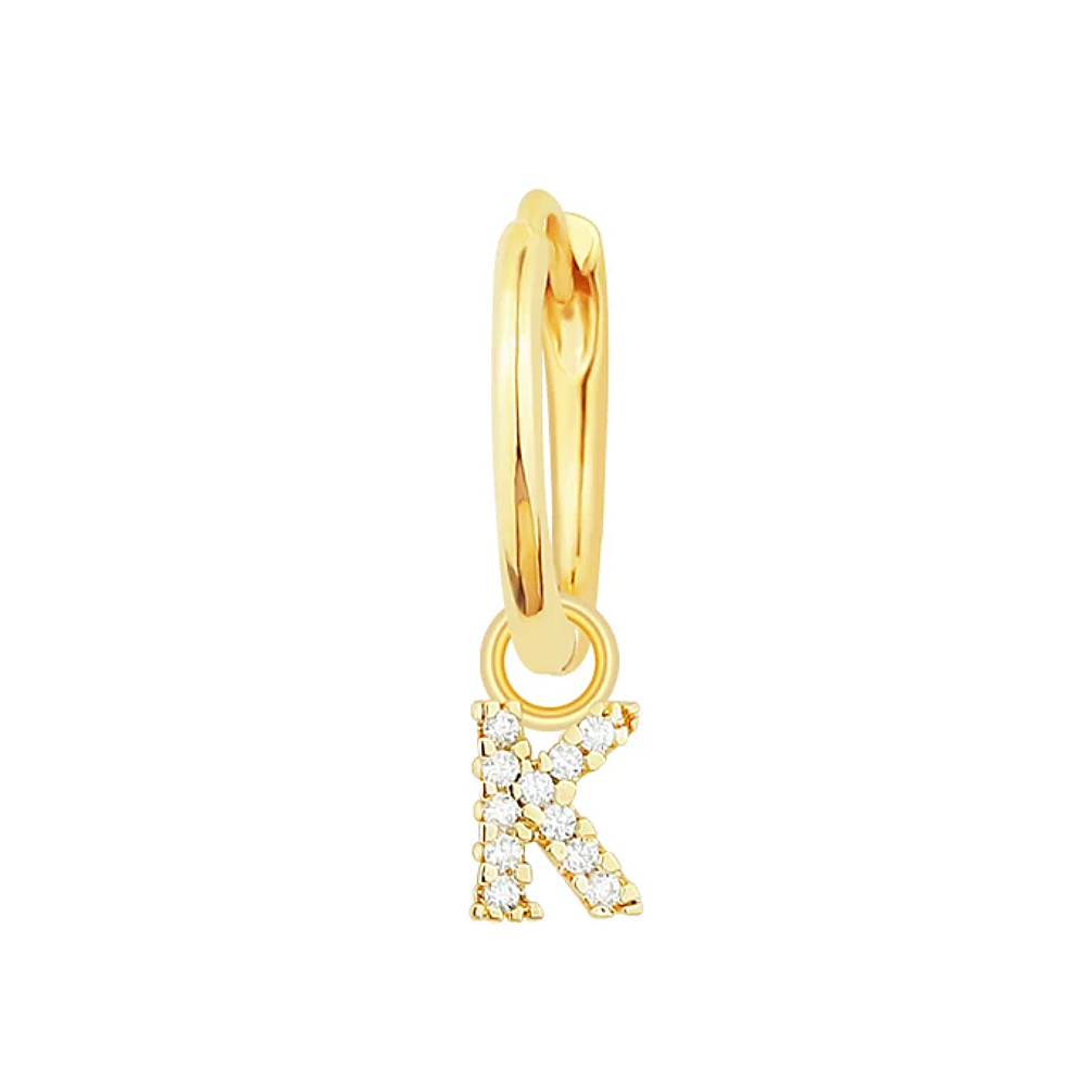 Alphabet Earrings, Materials: High Quality Soild 925 Sterling Silver 5A Cubic Zirconia 18K Gold&nbsp; Plating Size(&nbsp;Inner Diameter ) : &nbsp;Hoop 1: 8.6mm, Hoop 2: 9mm  ♥︎Nickel-free and hypoallergenic