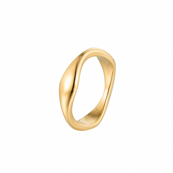 Irregular Wide Band Ring