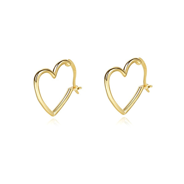 Love Heart Hoops Earrings