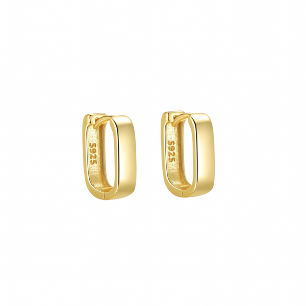 Chunky Square Hoop Earrings