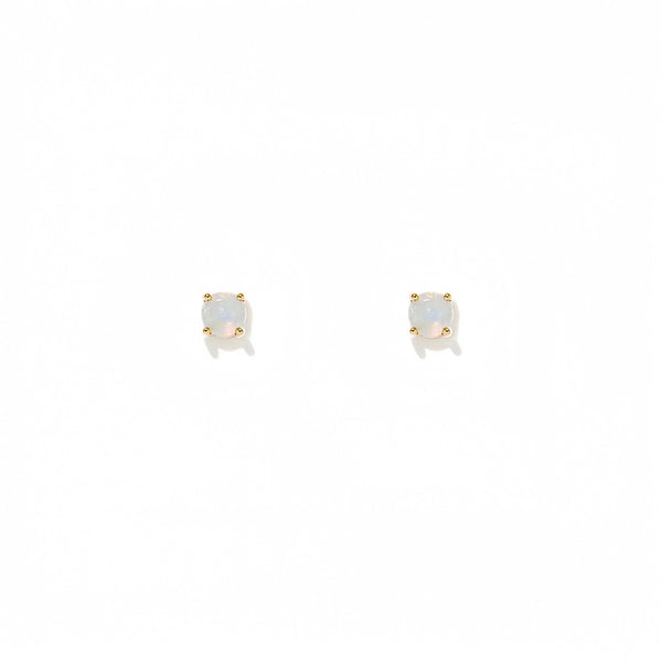 Round Opal Sud Earring